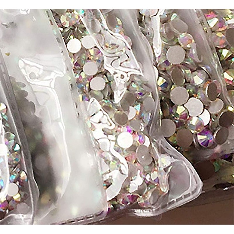 XIULI Rhinestones, DIY Nail Decoration and Clothes, High Luminous, White