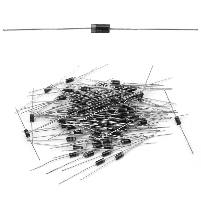Garosa Rectifier Diode 100pcs 1N4007 1000V 1A Electronic Silicon Diodes