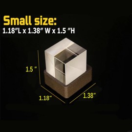 HolaCube WiFi Holographic Crystal 3D Photo Display, Smart Weather Station & Digital Clock with GIF Animations and Electronic Image Album Player for Desktop/Car Décor (White Base)