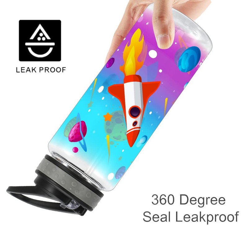 Home Tune Cute Water Bottle for School Boys, BPA FREE