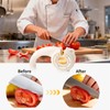 PUOPOSTY 6-in-1 Knife Sharpener with Rotary Knob, Multi-Use Sharpener for