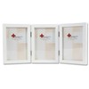 Lawrence Frames Hinged Triple White Wood Picture Frame, Gallery Collection,