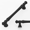 Amerdeco 6 Pack Matte Black Cabinet Pulls 128mm Hole Center