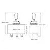 3Pcs Electric Guitar Toggle Switch 3 Way Voice Changeover Shifter