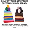 FabricLA Cotton Spandex Jersey Fabric 10 oz - 60" Inch