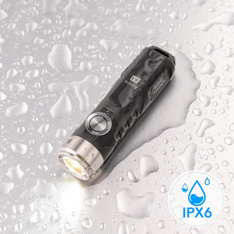 RovyVon Aurora A1-G4 Keychain Flashlight 5000K,USB C Rechargeable, Max 420