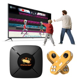 TV Game Console, Video Games for TV Built-in 200 Plug and Play, Wireless Gamepad Somatosensory Control, Great for Gifts, Kid & Families Interactive, Gaming Nights, Parties and Playdates