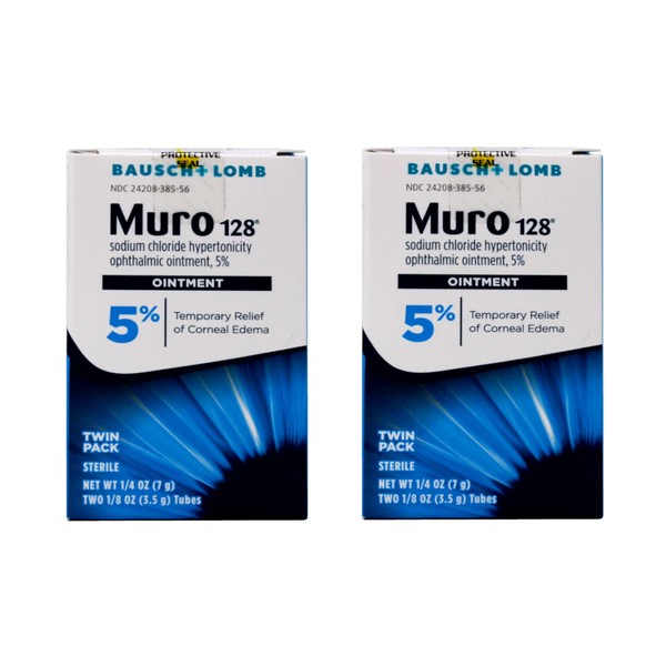 Bausch & Lomb Muro 128 Ointment 5% 2-Pack 7 g