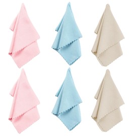 6PCS Fine Fibre Cloths, Cleaning Cloths, Microfibre Cloths, Multi-Purpose Fish Scale Cleaning Cloths, Lint Free Traceless Window Cleaning Cloths for Wiping Dishes, Mirrors, Windows and Car Glass