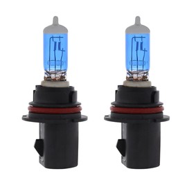 (2) Xenon White 9007 Halogen Bulbs. 5000K Color Temperature Bright White Light