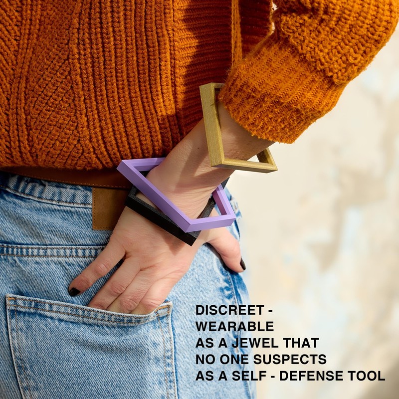 DefendHER+™ Feel Safer With Discreet Self Defense Bracelet Tool For