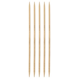 HARFINGTON 5Pcs Bamboo Knitting Needles Double Pointed Size US 7(4.5mm) Carbonized 7.9 Inch(20cm) Straight for Handmade Creative DIY Knitting Craft Yarn