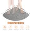 Lurowo Corner Shower Mat, Non Slip Loofah Shower Mat Anti