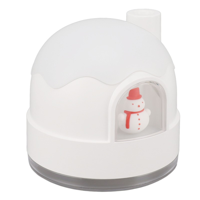 Small Humidifier 350ml Desktop Humidifier Snow House Warm Light USB