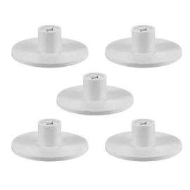 QhgPnt 5PCS Golf Tee Holder, Driving Range Tees, Rubber Golf Tees for Mats, Golf Practice Mat, Golf Tee Height Tool, for Outdoor Indoor Hitting Mat, White