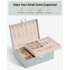 Vlando 2 Layer Jewelry Box Large Jewelry Organizer for Women