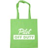 Hippowarehouse Pilot off duty Tote Shopping Gym Beach Bag 42cm