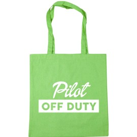 Hippowarehouse Pilot off duty Tote Shopping Gym Beach Bag 42cm x38cm, 10 litres