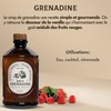 Bacanha Organic Brut Grenadine Syrup - Premium French Fruit Syrup