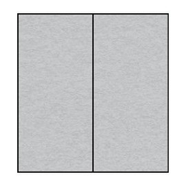 Paperado DL Folded Card - Silver (Pack of 5)