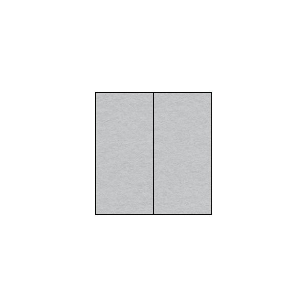 Paperado DL Folded Card - Silver (Pack of 5)