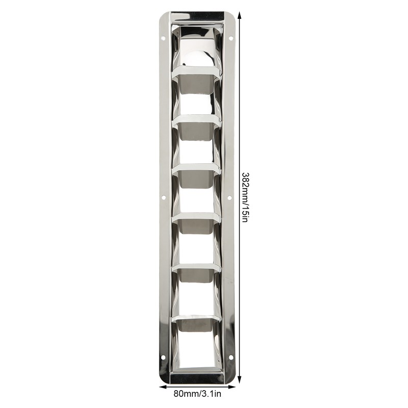 Marine Vent Grill Cover 304 Stainless Steel Louver 7 Slots