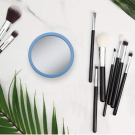 Zadro 3.75" Dia. Compact Mirror 12X Travel magnifying Mirror 18 Strong Suction Cup Wall Mounted Makeup Mirror for Shower