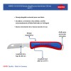 Navaja Plegable Para Electricistas 4.75'' Knipex 16 20 50 Sb