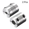 sourcing map Motor Shaft 5 mm to 12 mm Spiral