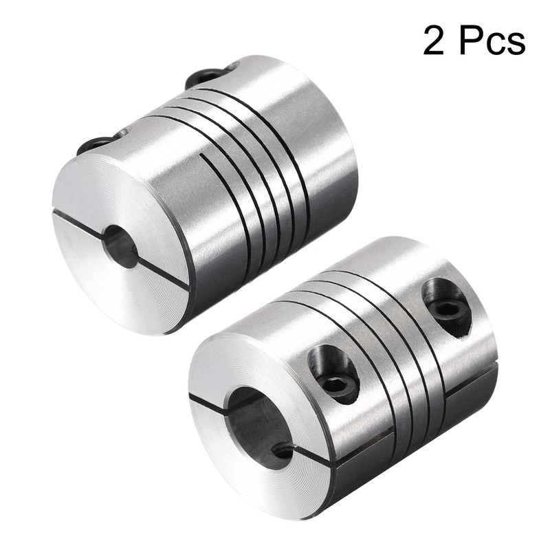 sourcing map Motor Shaft 5 mm to 12 mm Spiral