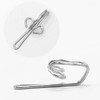 Heavy Duty Curtain Hooks,100 PCS Metal Curtain Header Tape Drapery