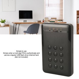 Password HDD Enclosure, Encryption HDD Enclosure, 2.5 inch USB3.0 SATA Pushbutton Password Underlayer Hardware Encryption External Mobile Hard Drive Enclosure