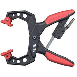 BESSEY Ratchet clamp XCR2, span width 55 mm, projection 50 mm, quick opening and closing thanks to robust ratchet mechanism, weight 0.20 kg