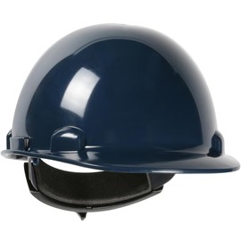 Dynamic Dom Cap Style Hard Hat, HDPE Shell, ANSI Type 1, Class E, 4-Point Suspension, Wheel Ratchet Adjustment, Navy (280-HP341R-08)