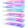 6 Packs Iridescent Clear Acrylic Floating Shelves, DILIBRA 15.7 Inch