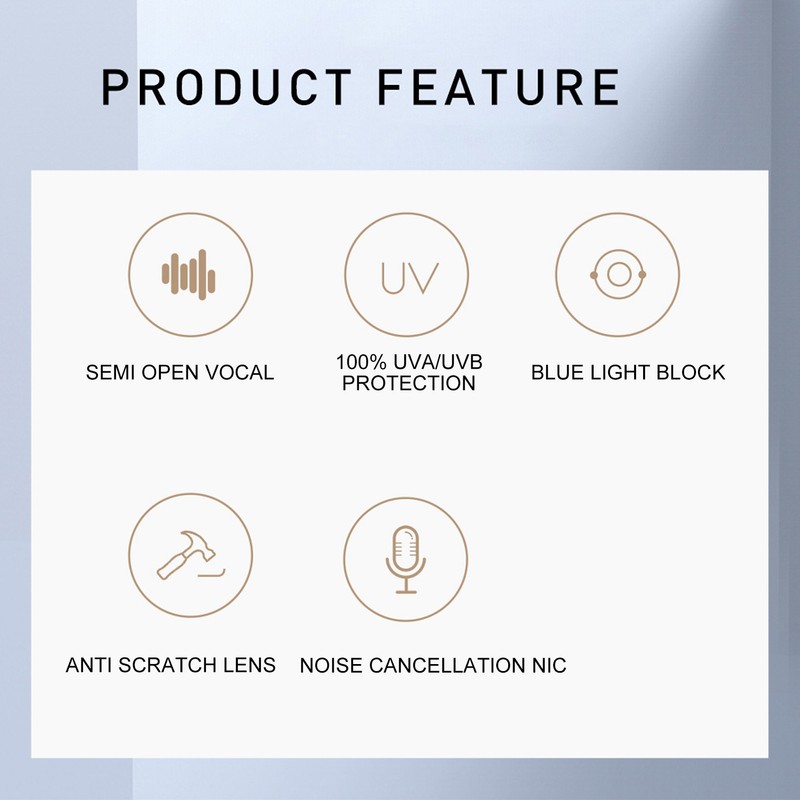 Smart Bluetooth Glasses Anti Blue Light Hands Free Calling Glasses