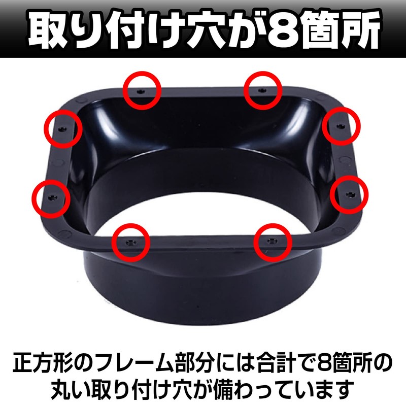 Saki&Masa Duct Connector Rectangular Ventilation Exhaust Square Straight Pipe Flange