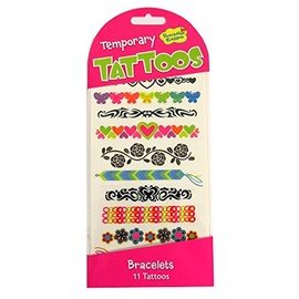 Peaceable Kingdom Bracelets Temporary Tattoos