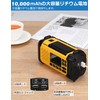 ZHIWHIS Disaster Prevention Radio, SW/FM/AM/VHF/Wide FM Compatible, Flashlight, Solar, Hand