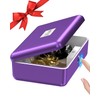 AICase Biometric Fingerprint Storage Box, Portable Cash Jewelry Security Lock