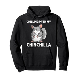 Cool Chinchilla For Men Women Animal Lover Rodent Zookeeper Pullover Hoodie