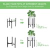 Soporte para macetas de flores, soporte ajustable para plantas, soporte