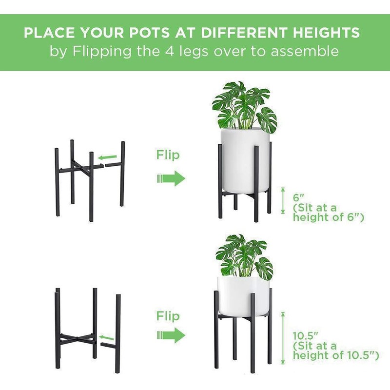 Soporte para macetas de flores, soporte ajustable para plantas, soporte