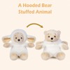 My OLi Plush Beige Sheep Teddy Bear with Reversible Bear