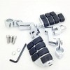 XKMT-Chromed Highway Clamps 1.5" Large Foot Pegs Compatible With V-STAR