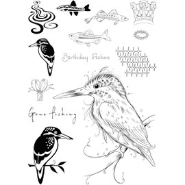 Creative Expressions Pink Ink Designs Kingo Starr 6 in x 8 in Clear Stamp Set, Multicolour, 6 x 8 in