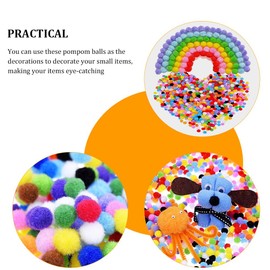 200 pompones a granel multicolores 1 Inch bolas de pompones artesanales juguetes de pompones DIY pompones para artes y manualidades