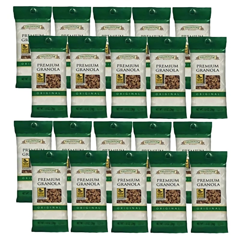Fieldstone Premium Granola Packets, 1 Ounce, 20 Count Value Pack