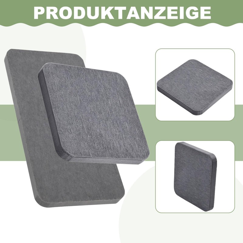 Absorbent Diatomite Coasters for Bathroom - Pack of 6 Water