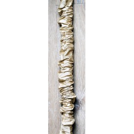 Wheat Tan 100% REALSilk Chandelier Chain Cover with Velcro Closure 6 ft long